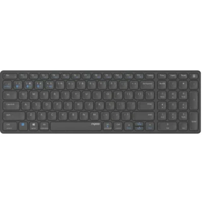 Afbeelding van Rapoo Draadloos toetsenbord, Portugees QWERTY multimode, met Bluetooth en 2,4 GHz verbinding, connectiviteit voor verschillende apparaten ultradun design, E9700M, donkergrijs