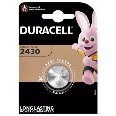 Afbeelding van Duracell Lithium batterij knoopcel CR2430 3V