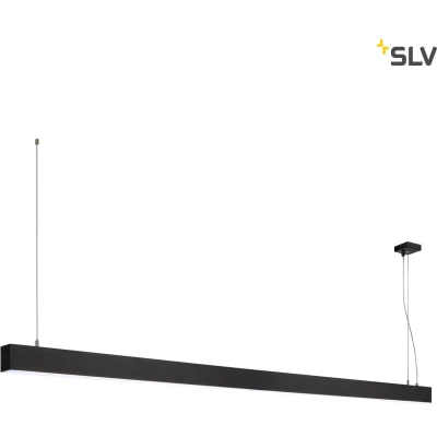Afbeelding van Slv glenos profielpendelarmatuur led 4000 k zwart 2 m 85 w 1001409