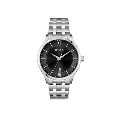 Afbeelding van HUGO BOSS heren Elite horloge HB1513896 in de kleur Zilver
