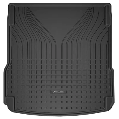 Afbeelding van WALSER Premium kofferbakmat, compatibel met Audi A6 C8 Avant/Allroad 2018 vandaag, 100% nauwkeurige pasvorm, kofferbakbeschermingsmat, made in EU, robuuste antislipmat voor de auto,