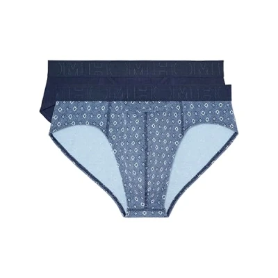 Afbeelding van HOM 2PACK Jonas Slip, Heren, Maat: XXL, Navy blue print