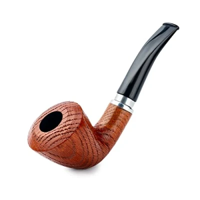 Afbeelding van Dr. Watson Pijp, Calabash 21 serie, Handgemaakt van eikenhout, Past 9mm filter (Bruin)