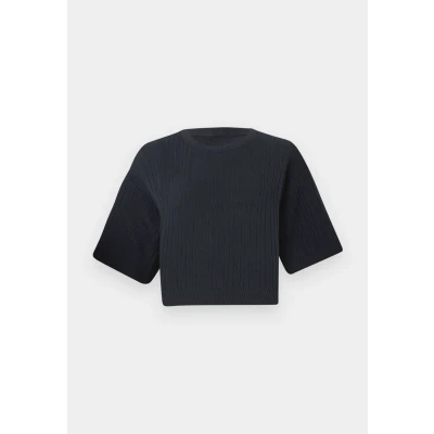 Afbeelding van ONLY Onlthea Oneck Pullover Tshirt basic, Dames, Maat: Medium, Night sky