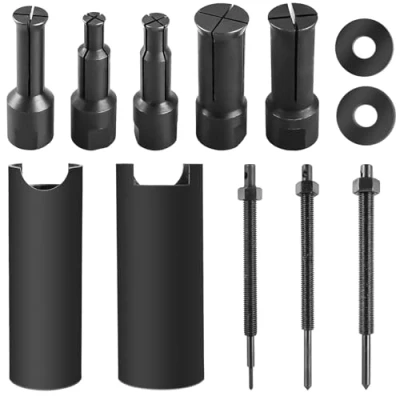 Afbeelding van 12 stuks 9 23 mm binnenlagertrekkerset, wiellagertrekker, motorfiets, binnenlager trekker met 5 delige open clips, binnentrekker, kogellagertrekker, binnenlagertrekker, binnenfiets lagertrekker