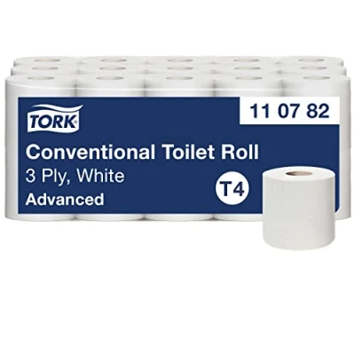 Afbeelding van Tork T4 Advanced Toiletpapier Wit 3 Laags (30 Rollen)