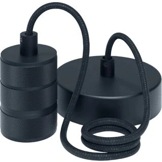Afbeelding van Calex Retro Pendel Industrieel Hanglamp E27 Fitting Zwart Excl. lichtbron