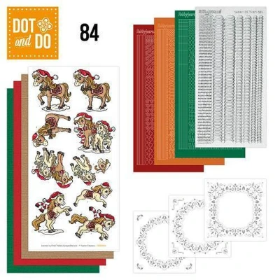 Afbeelding van Dot and Do 84 Yvonne Creations Kerstpaarden