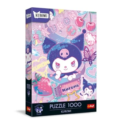 Afbeelding van Trefl Premium Plus Quality Kuromi Puzzle 1000 stukjes, puzzelserie met favoriete personages, voor volwassenen en kinderen vanaf 14 jaar