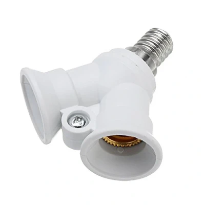 Afbeelding van MASUNN AC100 230V E14 tot twee lampen adapter lamphouder splitter converter bus voor halogeen licht
