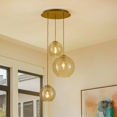 Afbeelding van Nowodvorski 3 licht glazen hanglamp Vetro 7641