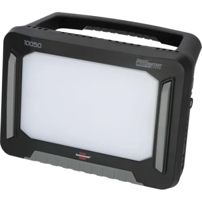 Afbeelding van Brennenstuhl multi batterij led hybride bouwlamp 10050 mh werklamp 100w 12500lm ip54 schijnwerper compatibel met 18v batterijen van 7 verschillend