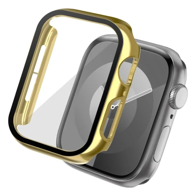 Afbeelding van Apple Watch 40 mm Hoes: imoshion Full Cover Shiny Hardcase Goud Kunststof Smart Covers
