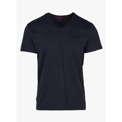 Afbeelding van Superdry Vintage LOGO VEE TEE Tshirt basic, Heren, Maat: Small, Eclipse navy