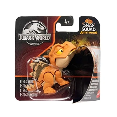 Afbeelding van Jurassic World Snap Squad Attitudes Stegosaurus dinosaurusfiguur
