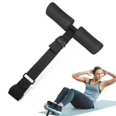 Afbeelding van mizikuu Nordic hamstring curlgordel, verstelbare curl draagbare band houdt 180 kg voor thuis kniepezen curler buikspiertraining