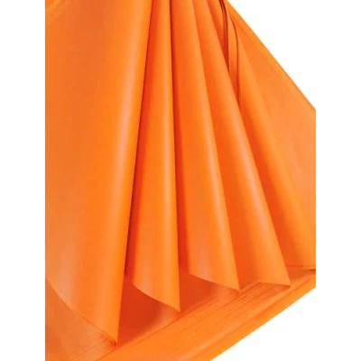 Afbeelding van Oranje tissuepapier 25 grote vellen, zuurvrij kunstpapier, perfect voor cadeauverpakking, opslag, verpakking, kunst en ambacht, bulkverpakking archiveren versnipperen, 70 x 50 cm velformaat