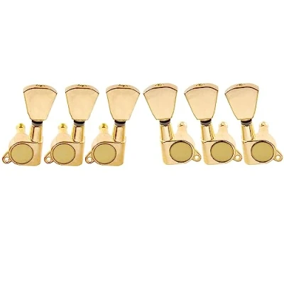 Afbeelding van Musiclily 3L3R Gitaar Tuners Stemmechanieken Tuning Pegs Keys Machine Heads voor Les Paul Elektrische Akoestische Gitaar, Goud met Keystone Knop