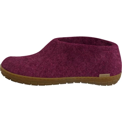Afbeelding van Glerups Unisex Pantoffels, Maat: 50, Cranberry Vilten schaapswol