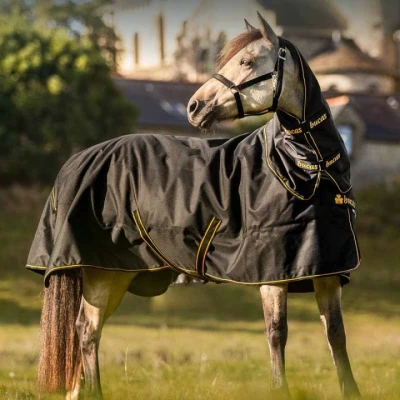Afbeelding van Bucas Irish Turnout Light 50g + Neck Black/Gold 115/152 Agradi.nlverkocht door Agradi