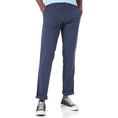 Afbeelding van Timezone Regular Luitz vrijetijdsbroek voor heren, Iregular Blue Stripe, 31W / 32L