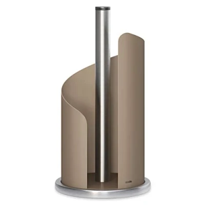 Afbeelding van Stardis Keukenrolhouder, roestvrij staal/mat gecoat Ø 15 cm rolhouder (taupe)