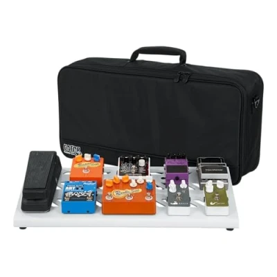 Afbeelding van Gator Aluminium Pedalboard wit, met draagtas (GPB BAK WH)