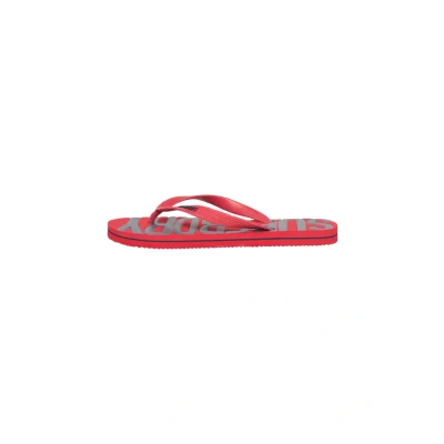 Afbeelding van Superdry Teensandalen, Heren, Maat: 42/43, Varsity red Rubber/ textiel