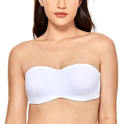 Afbeelding van DELIMIRA Naadloze Grote Maten Strapless Minimizer BH Voor Dames wit 75A