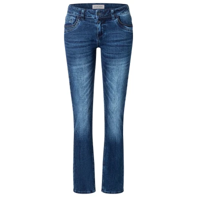 Afbeelding van TIMEZONE Dames Jeans Broeken slim TAHILATZ Fit Blauw 25W / 30L Volwassenen