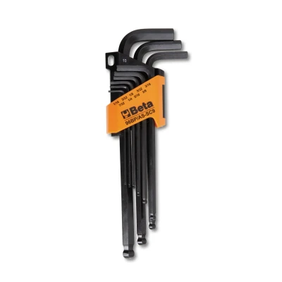 Afbeelding van Beta 9 delige set inbussleutels met kogelkop gebruneerd(art. 96BP/AS) support 96BP AS/SC9 000961000
