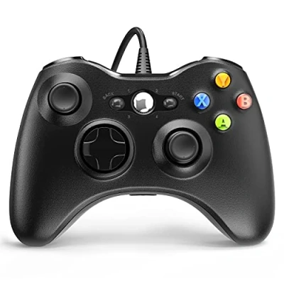Afbeelding van YAEYE Bedrade Controller voor Xbox 360, Game 360 met Dual Vibration Turbo Compatibel 360/360 Slim en PC Windows 7,8,10,11
