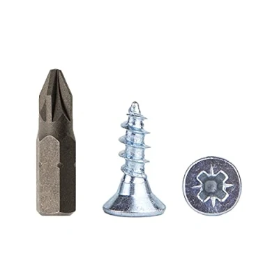 Afbeelding van 100 stuks verzinkt staal 4,0 x 12 mm houtschroeven, spaanplaatschroeven, universele Pozi aandrijfschroef, PZ volledig schroefdraad, verzonken kop (100, mm)