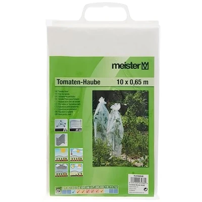 Afbeelding van Connex FLOR80240 Tomatenfoliekap 10 x 0,65 m 20 my PE met ventilatiegaten voor het kweken van tomatenplanten ondersteunt rijpingsproces/rijpkap/tomaten beschermkap /