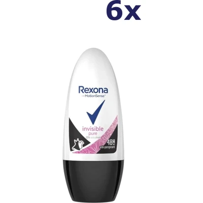 Afbeelding van 6er Pack REXONA Deodorant &quot;Invisible Pure&quot; Roll on 50 ml