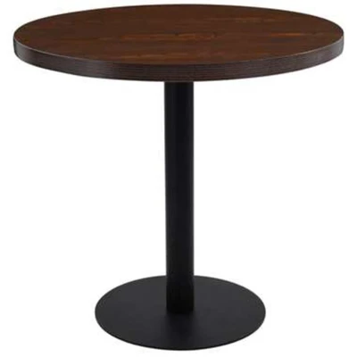 Afbeelding van Bistrotafel 80 cm MDF donkerbruin