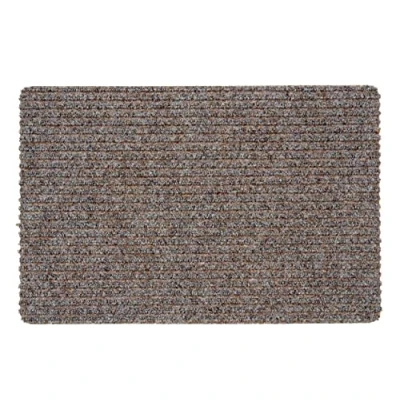 Afbeelding van deurmat binnen beige antislip stofcontrolemat 40x60 cm waterafstotend Rib Line slijtvaste antistatisch