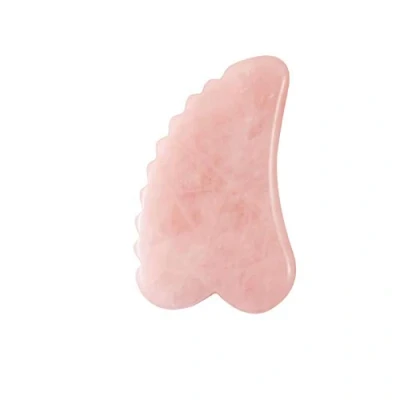Afbeelding van 1Pc Gua Sha Facial Tool Kam Rand Schrapen Rozenkwarts Board Met Tanden Massage Schoonheid