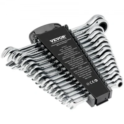 Afbeelding van VEVOR sleutelset ratelsleutelset 16 delig metrisch 8 24mm garage