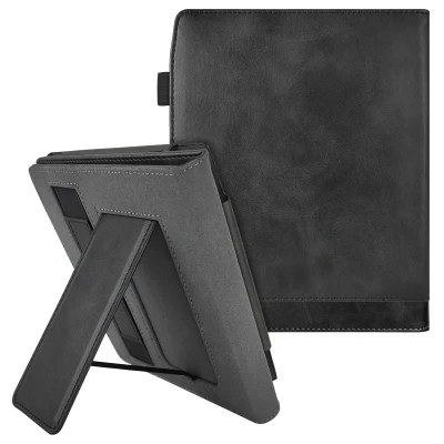 Afbeelding van Pocketbook Era Color Hoes: imoshion Stand Bookcase Sleepcover met strap Zwart Kunstleder E Reader Hoezen
