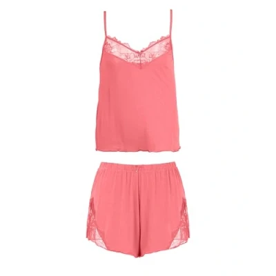 Afbeelding van Emporio Armani Short Pyjama, Dames, Maat: Large, Pink