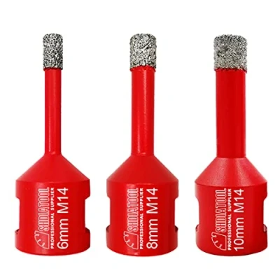 Afbeelding van SHDIATOOL Diamant boorkronen set vacuüm gesoldeerd voor porseleinen tegels, graniet, marmer, droogboren (diameter 6/8/10 mm)