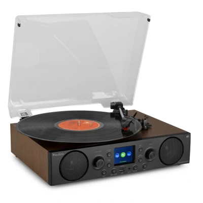 Afbeelding van Audizio Tulsa platenspeler met Bluetooth, DAB radio en USB