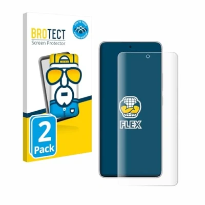 Afbeelding van BROTECT Screenprotector voor Xiaomi Redmi Note 14 Folie Beschermfolie transparant volledig dekking (2 Stuks)