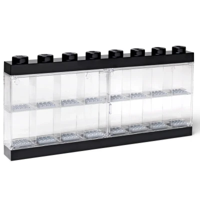 Afbeelding van Opbergbox Lego Minifiguren Zwart 16 delig