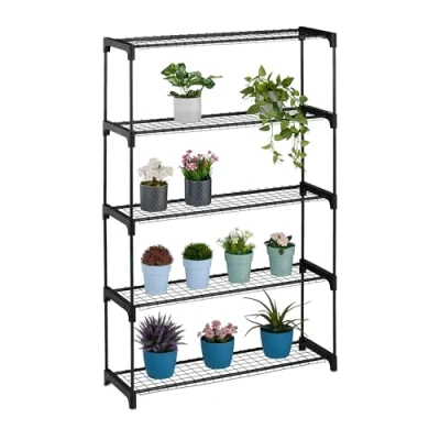 Afbeelding van plantenrek binnen 5 etages 140 cm tot 25 kg metaal