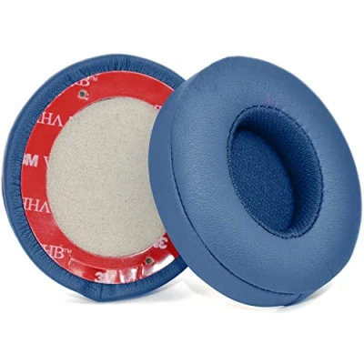 Afbeelding van Solo3 Oorkussens Vervanging voor Beats Solo 2 &amp; 3 Draadloze On Ear Hoofdtelefoon, Memory Foam met Zacht Eiwit Leer (Aqua Blauw)