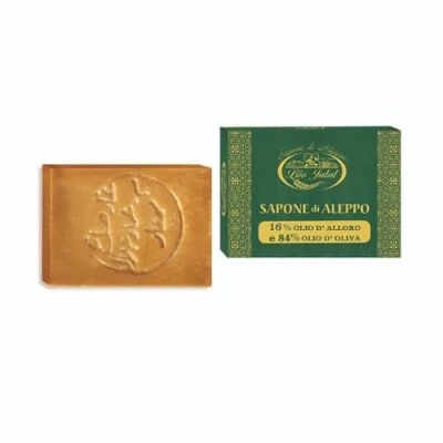 Afbeelding van BIOJALAL Aleppo zeep 16% rechthoekige laurierolie (200 g)