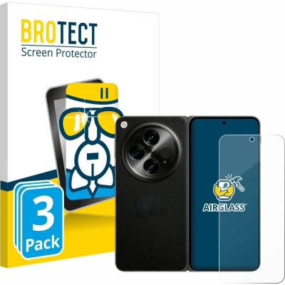Afbeelding van BROTECT Screenprotector voor OnePlus Open (case friendly) Folie Beschermfolie Beschermglas transparant (3 Stuks)