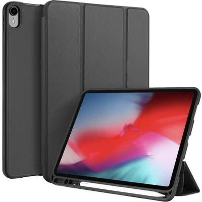 Afbeelding van Tablet hoes geschikt voor Apple iPad Pro 11 (2018) Dux Ducis Osom Tri Fold Book Case Series Zwart